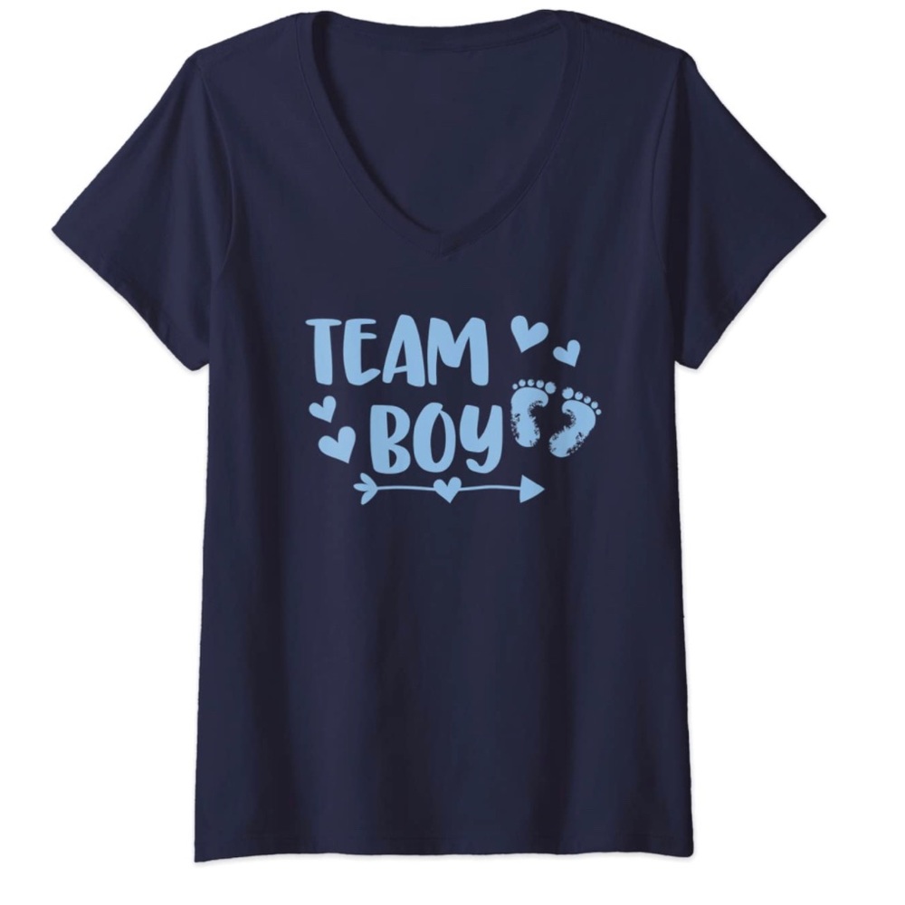 Blue “Team Boy” Women’s Tee M